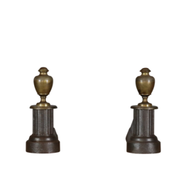 Maison Leon Van den Bogaert Chic Pair Andiron — 25 cm High