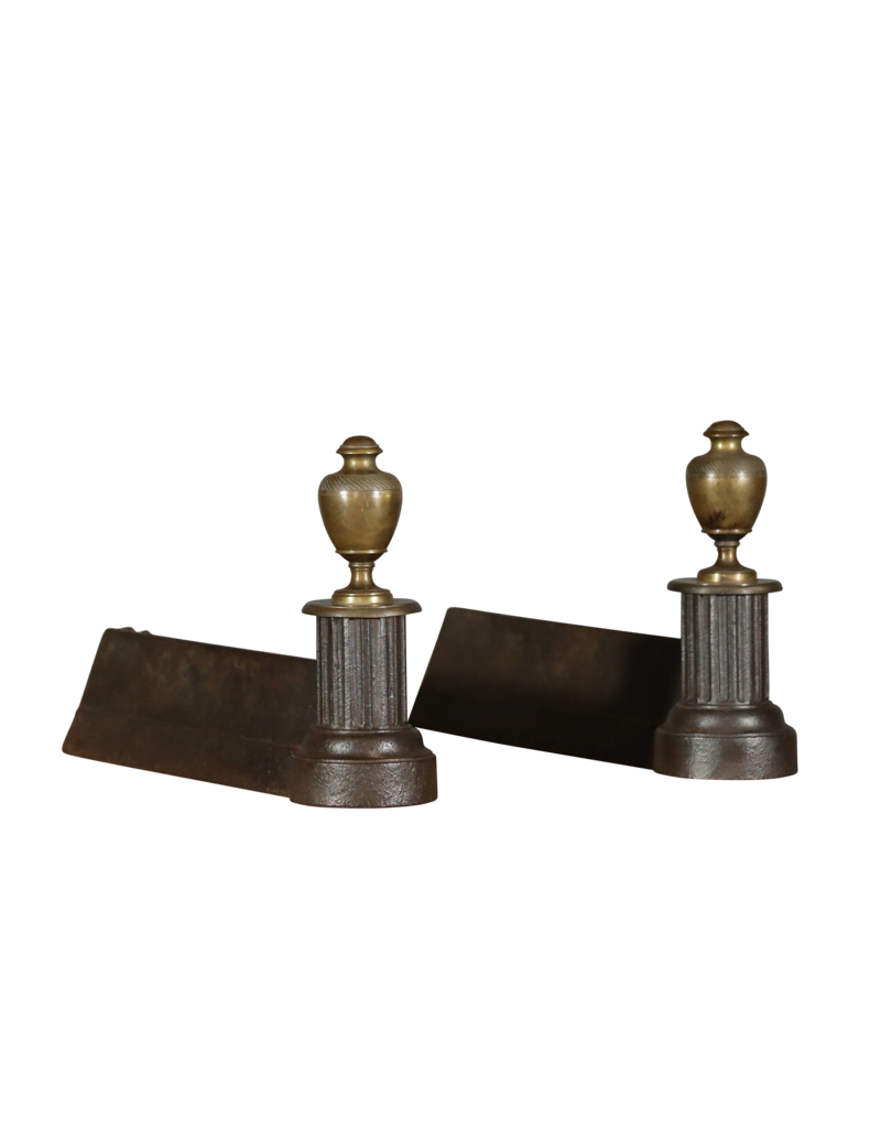 French Chic Pair Andiron