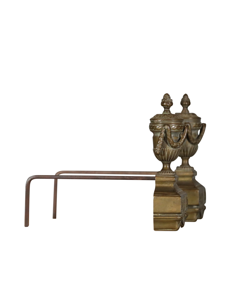 Französischer Andiron-Dekor antik