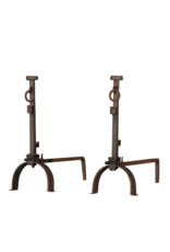 Maison Leon Van den Bogaert Simple Rustic Pair of Open Fireplace Accessories