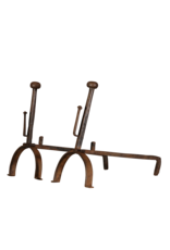 Maison Leon Van den Bogaert Simple Rustic Pair of Open Fireplace Accessories