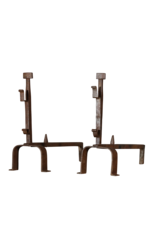 Maison Leon Van den Bogaert Objetos de chimenea de hierro de época sólida