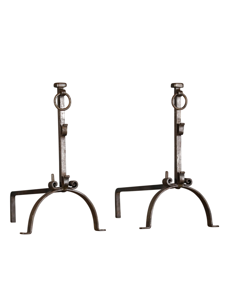 Wrought Iron Open Fireplace Decor Objects
