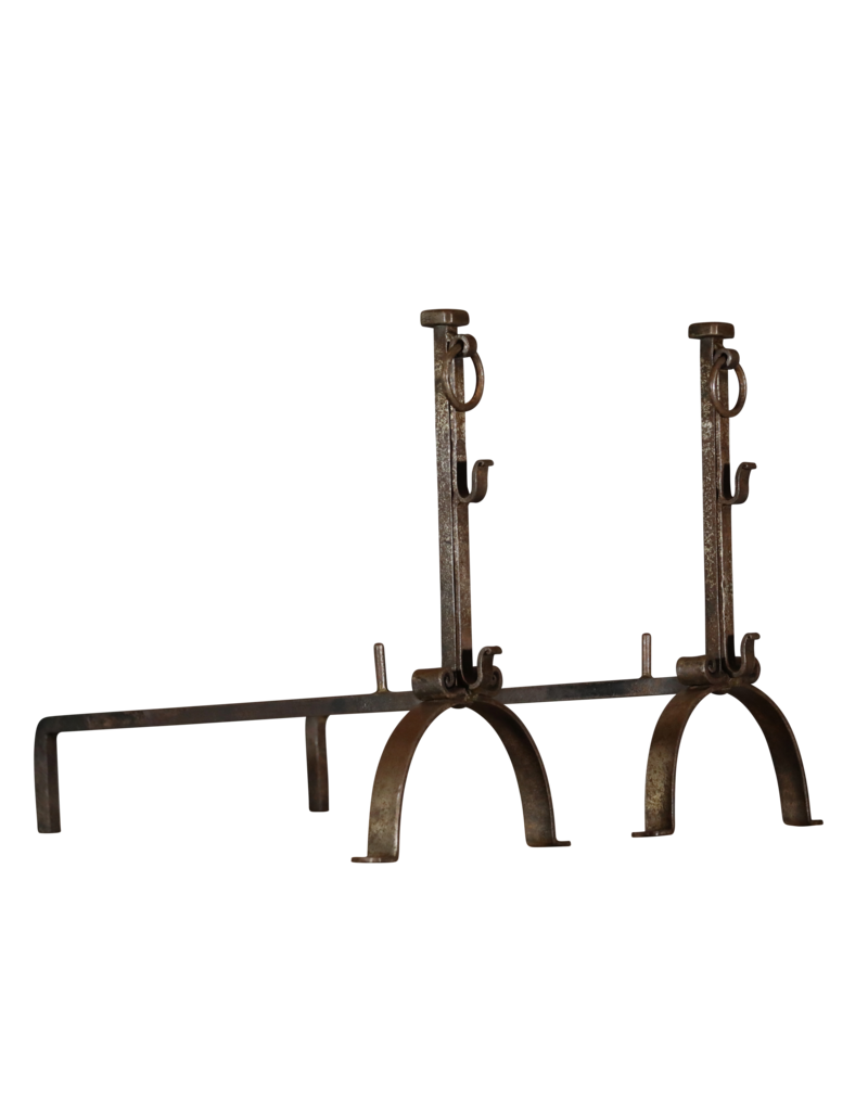 Maison Leon Van den Bogaert Wrought Iron Open Fireplace Decor Objects