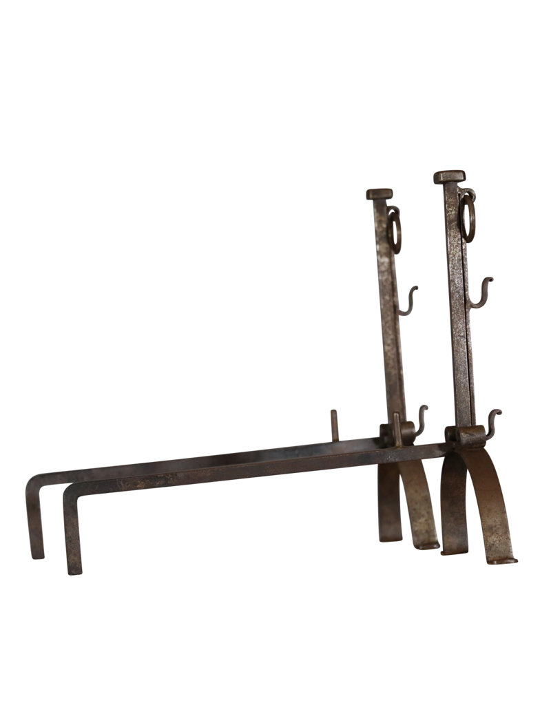 Maison Leon Van den Bogaert Wrought Iron Open Fireplace Decor Objects