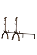 Maison Leon Van den Bogaert Wrought Iron Open Fireplace Decor Objects