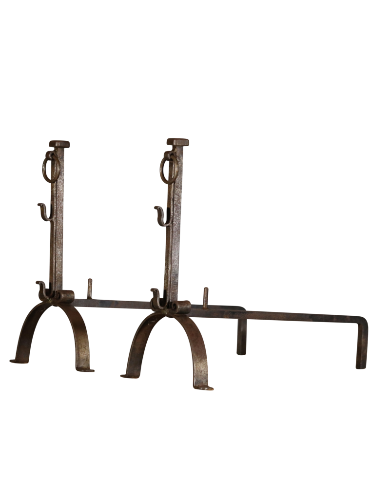 Maison Leon Van den Bogaert Wrought Iron Open Fireplace Decor Objects