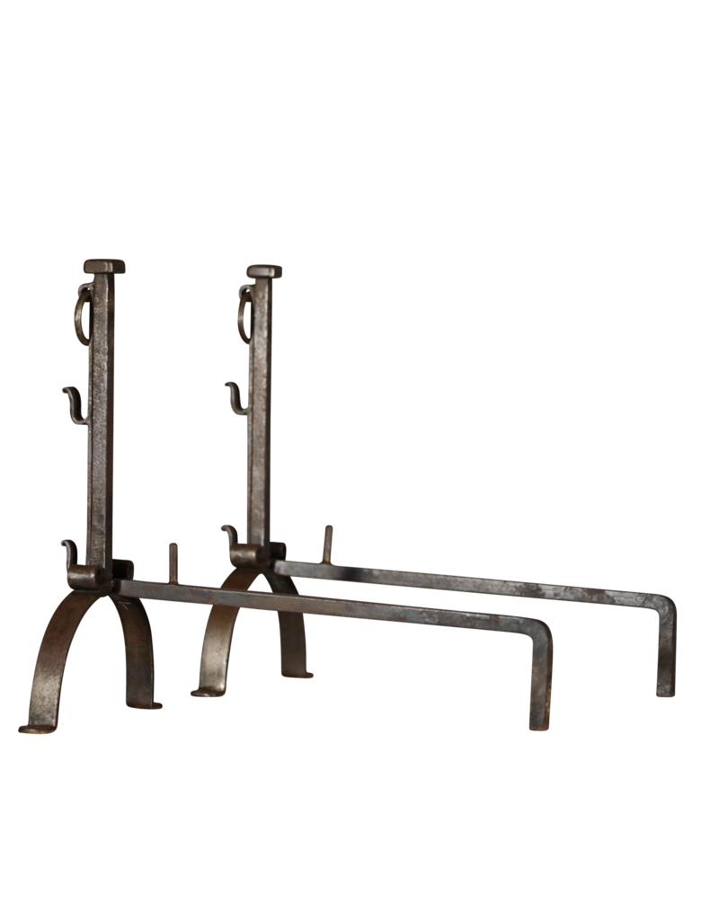 Maison Leon Van den Bogaert Wrought Iron Open Fireplace Decor Objects