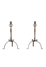 Maison Leon Van den Bogaert Wrought Iron Open Fireplace Decor Objects
