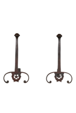 Elegant XVII Century Fireplace Andiron