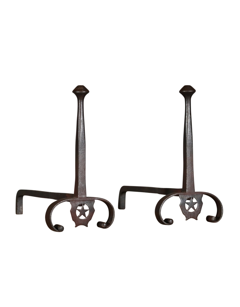 Elegant XVII Century Fireplace Andiron