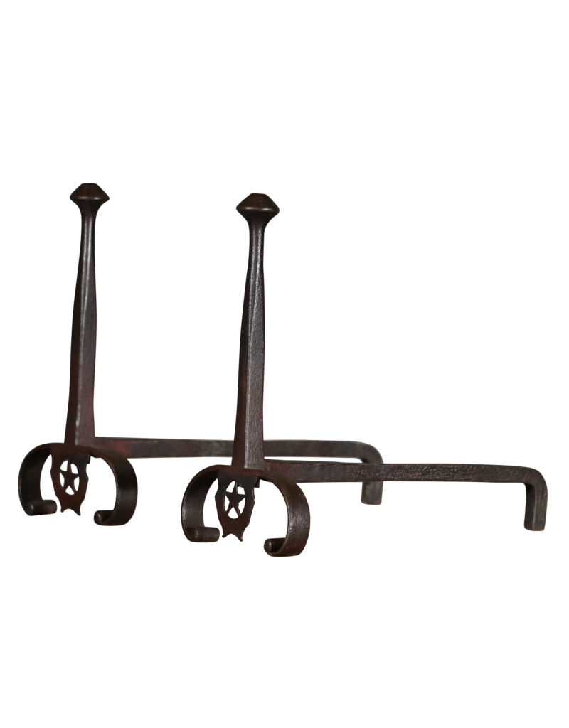 Elegant XVII Century Fireplace Andiron