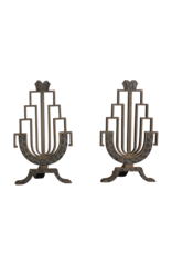 Maison Leon Van den Bogaert Authentic Art Deco Fireplace Accessories