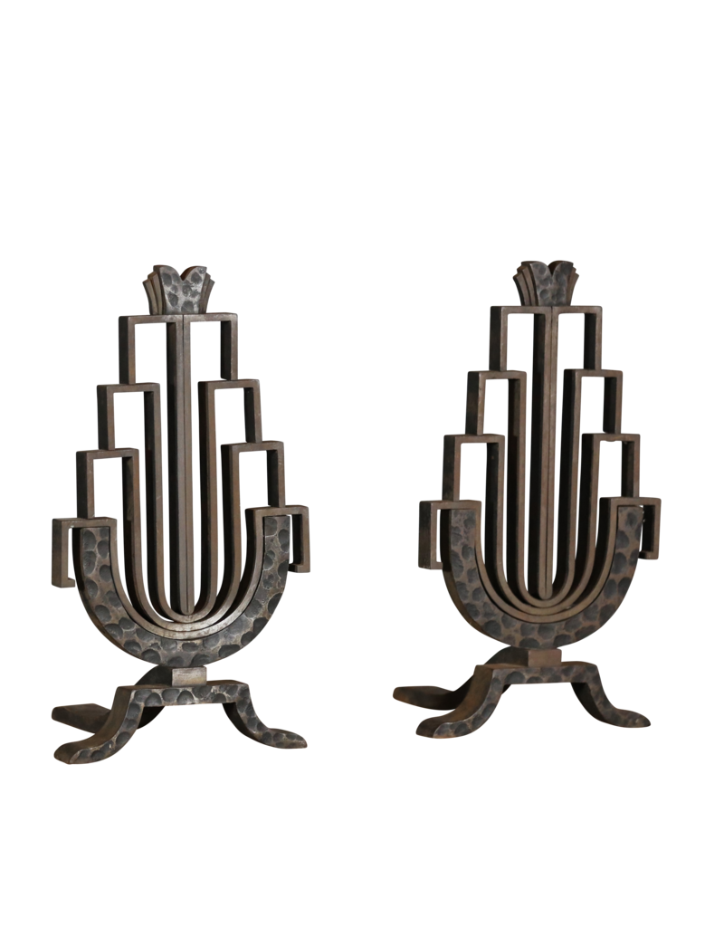Maison Leon Van den Bogaert Authentic Art Deco Fireplace Accessories