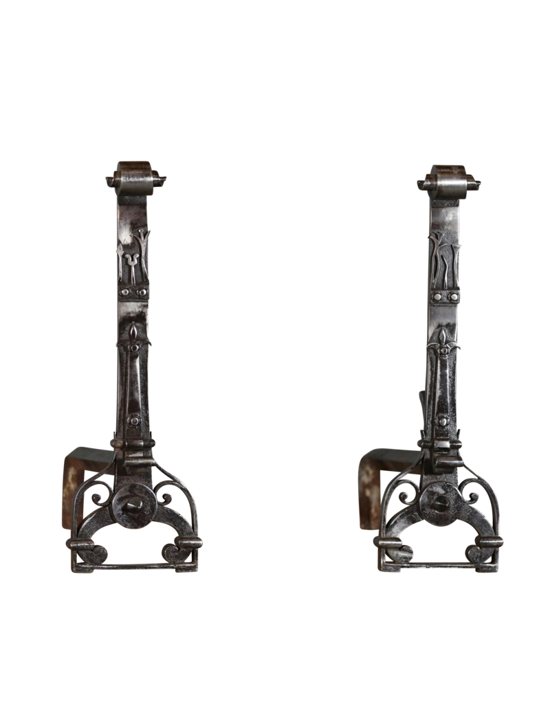Maison Leon Van den Bogaert Objets De Cheminée Ornementales D'époque Art Nouveau