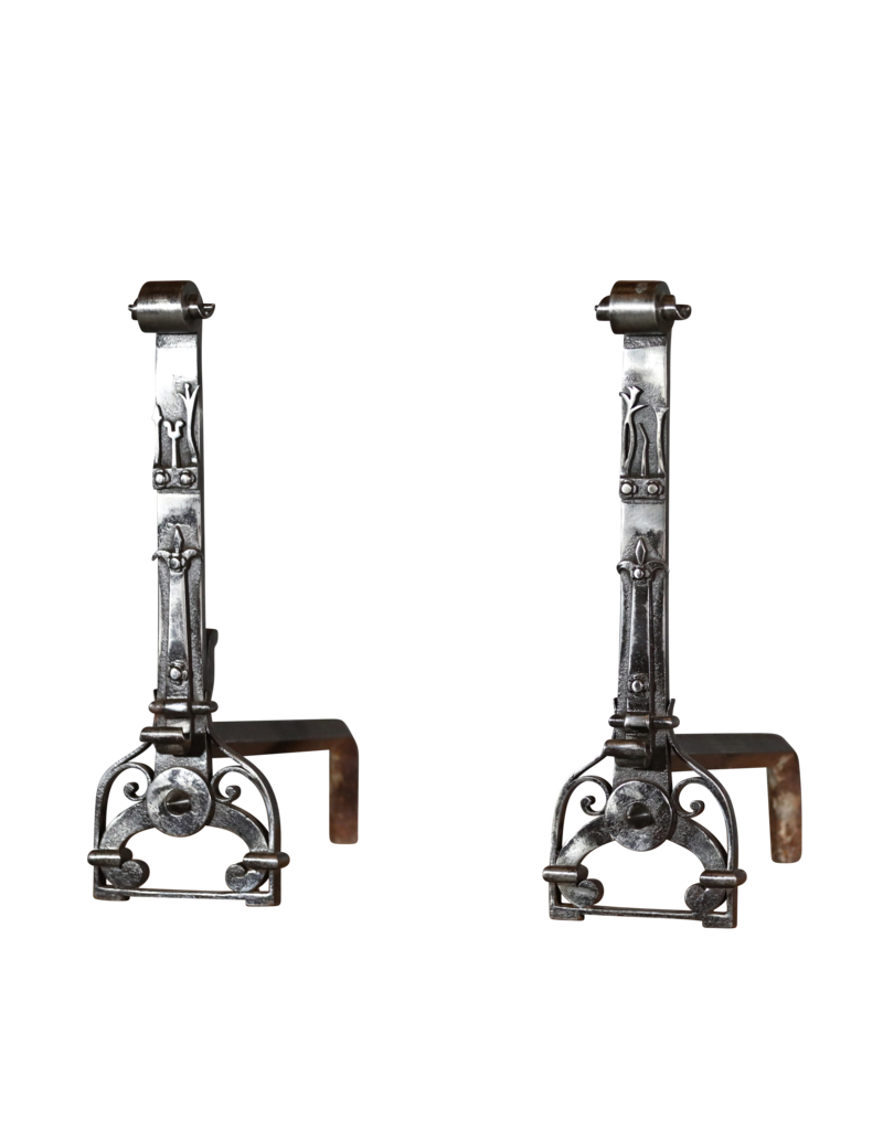 Maison Leon Van den Bogaert Objets De Cheminée Ornementales D'époque Art Nouveau
