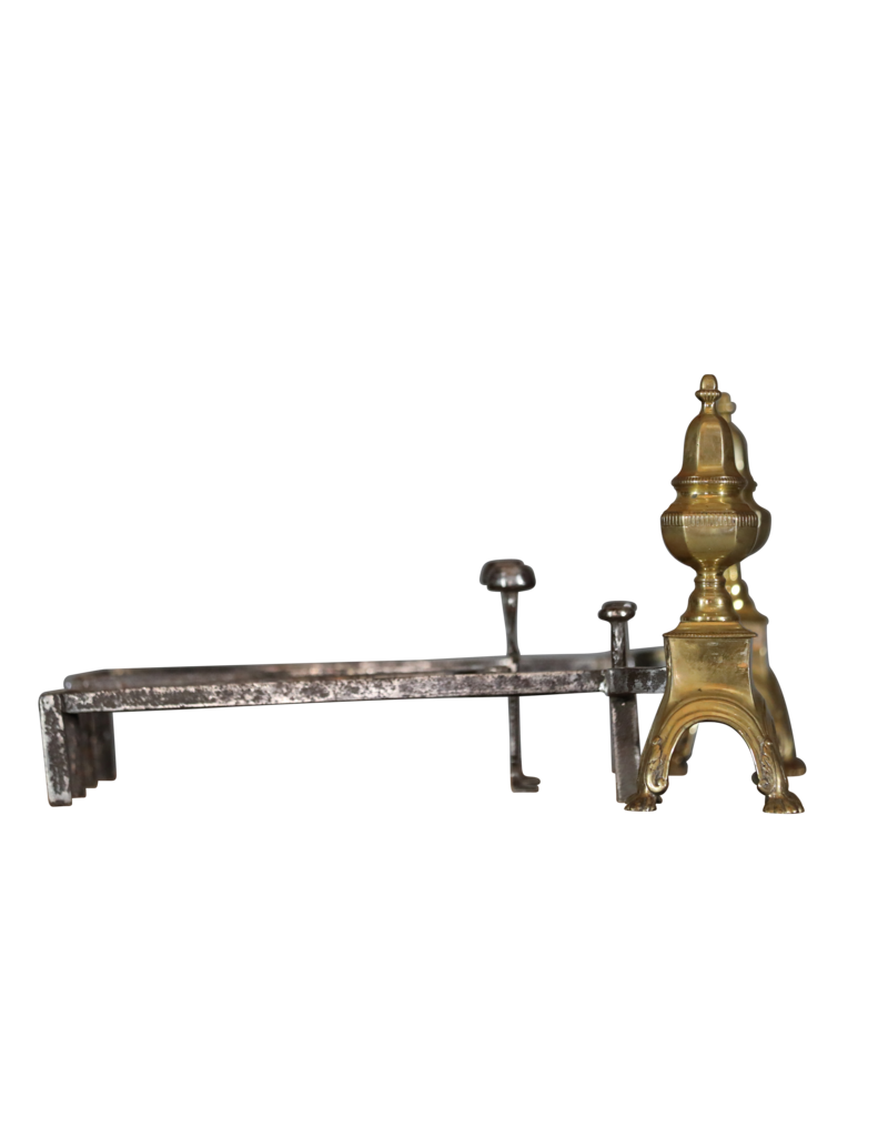 Maison Leon Van den Bogaert Französischer Feuerbock im Louis-XVI-Stil aus Messing