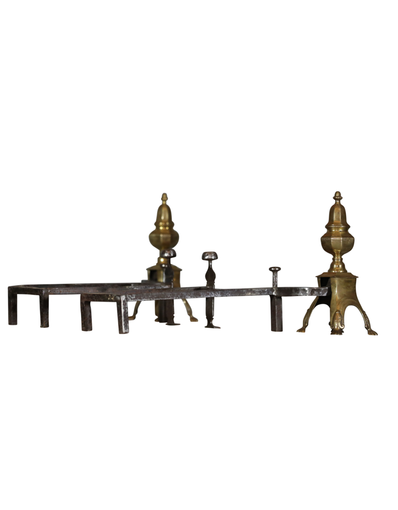 Maison Leon Van den Bogaert Französischer Feuerbock im Louis-XVI-Stil aus Messing