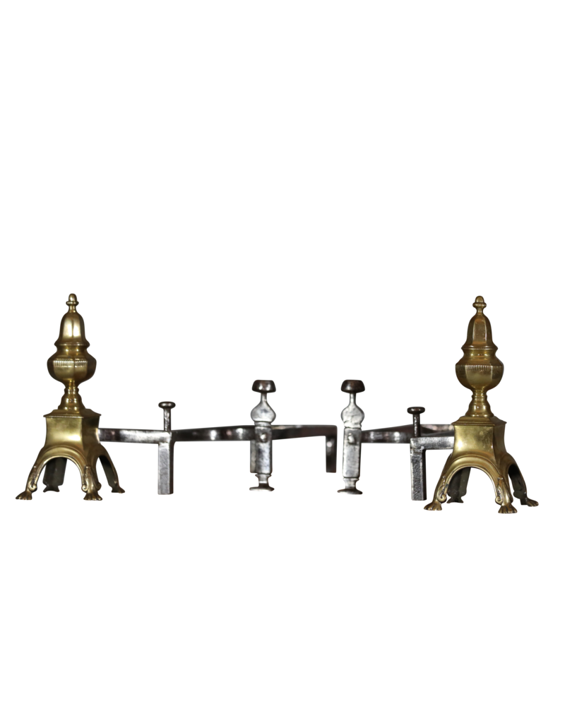 Maison Leon Van den Bogaert Französischer Feuerbock im Louis-XVI-Stil aus Messing