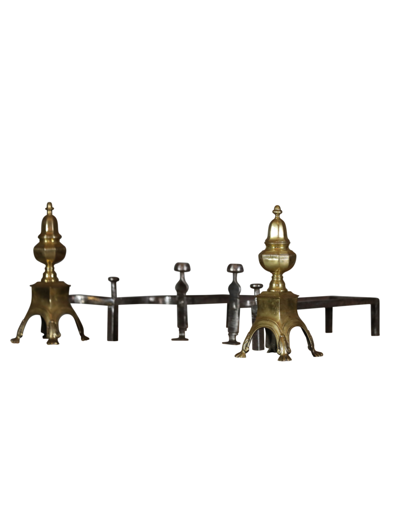Maison Leon Van den Bogaert Französischer Feuerbock im Louis-XVI-Stil aus Messing