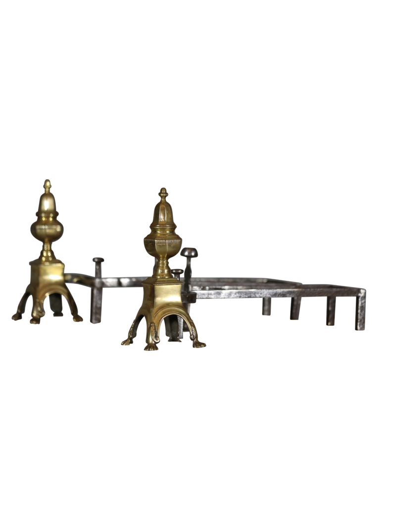 Maison Leon Van den Bogaert Französischer Feuerbock im Louis-XVI-Stil aus Messing