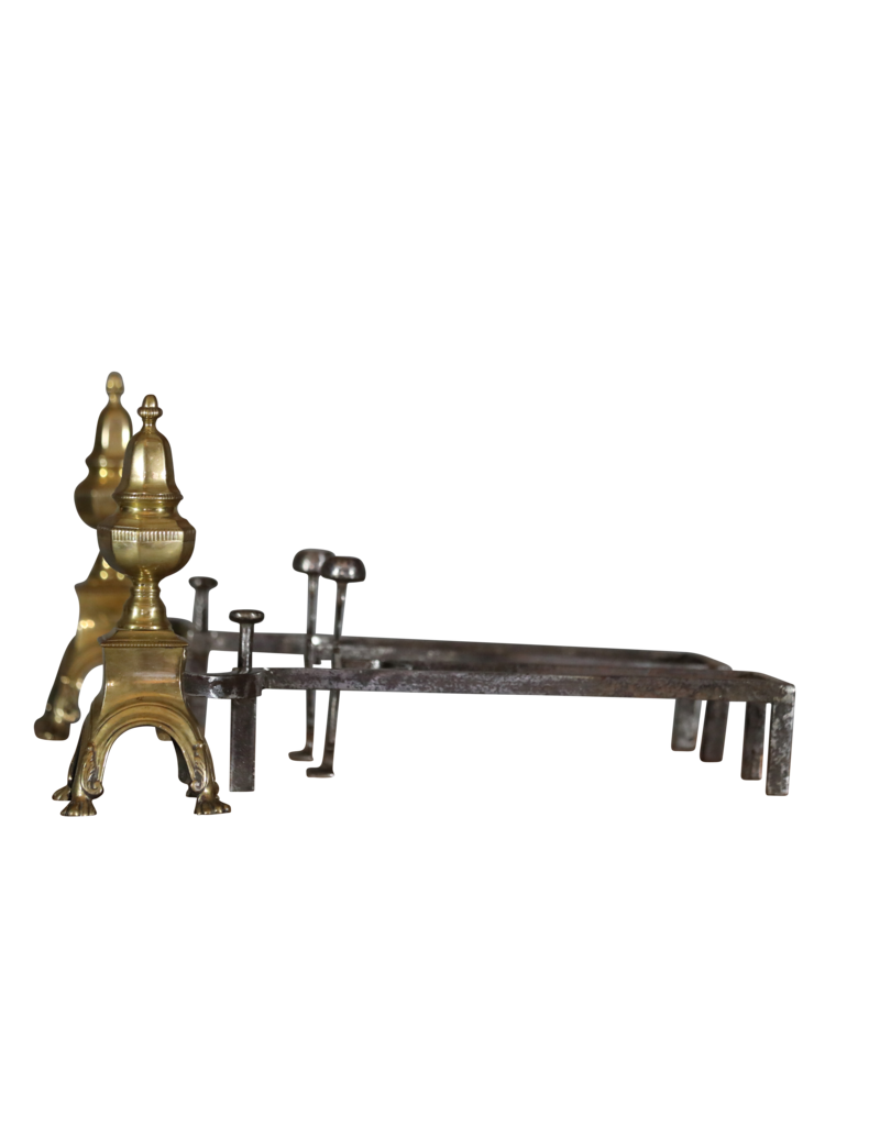 Maison Leon Van den Bogaert Französischer Feuerbock im Louis-XVI-Stil aus Messing