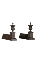 Elegantes Objetos de Chimenea Decorativa Francesa del Siglo XIX