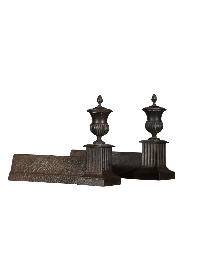 Elegantes Objetos de Chimenea Decorativa Francesa del Siglo XIX