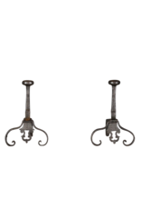 Exceptional French Antique Andirons