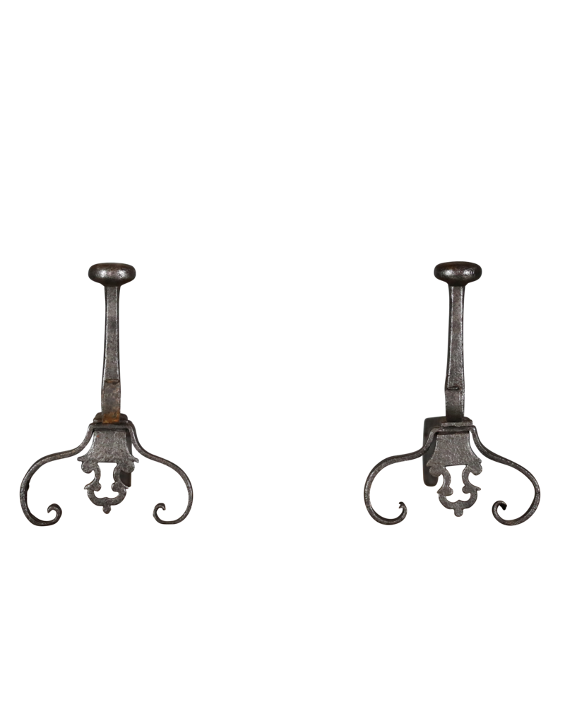 Exceptional French Antique Andirons