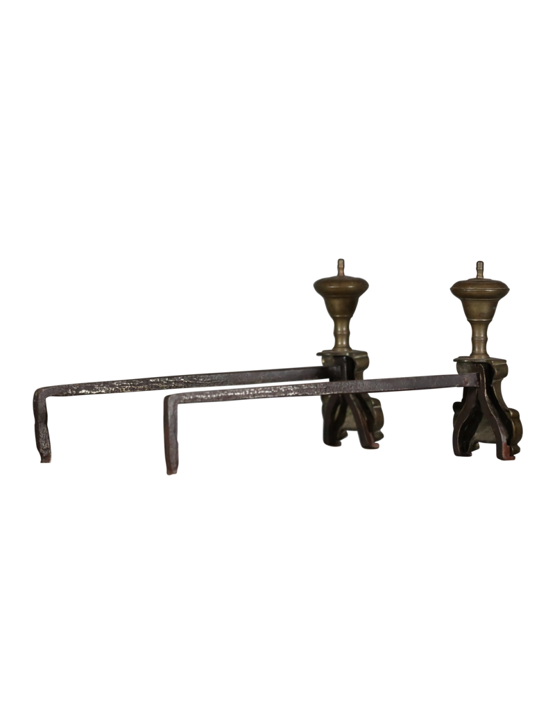 Maison Leon Van den Bogaert Decorative Antique Brass Objects For Fireplace