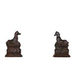 Pair of Foals Andiron