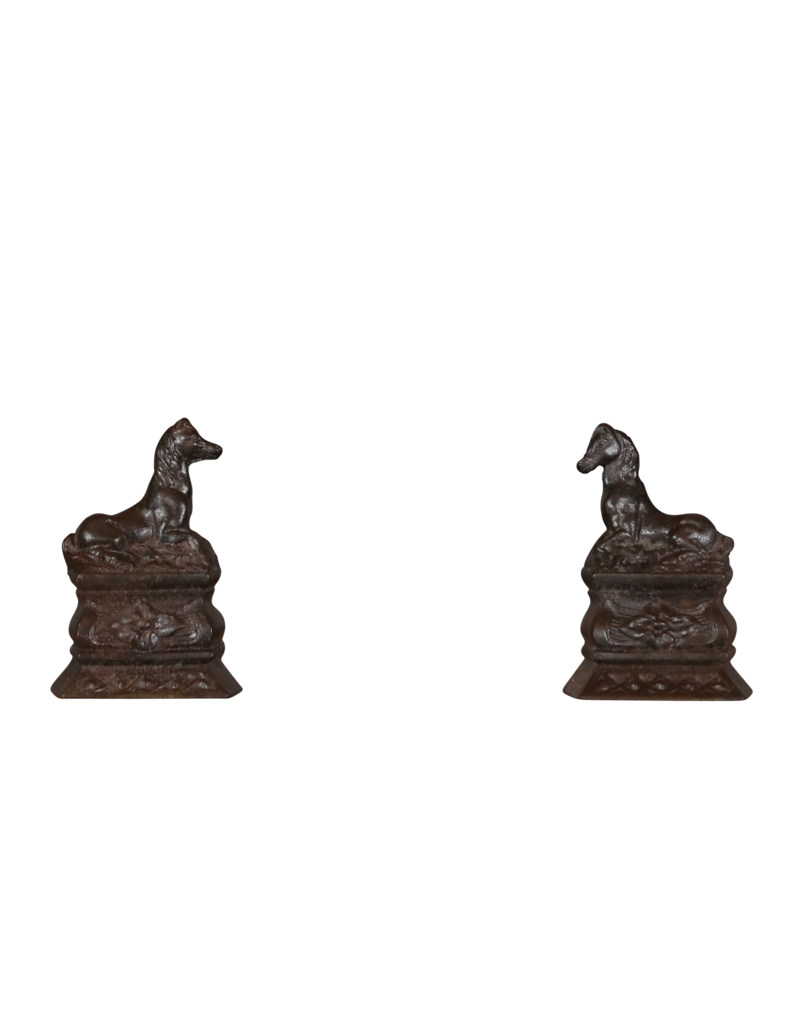 Pair of Foals Andiron