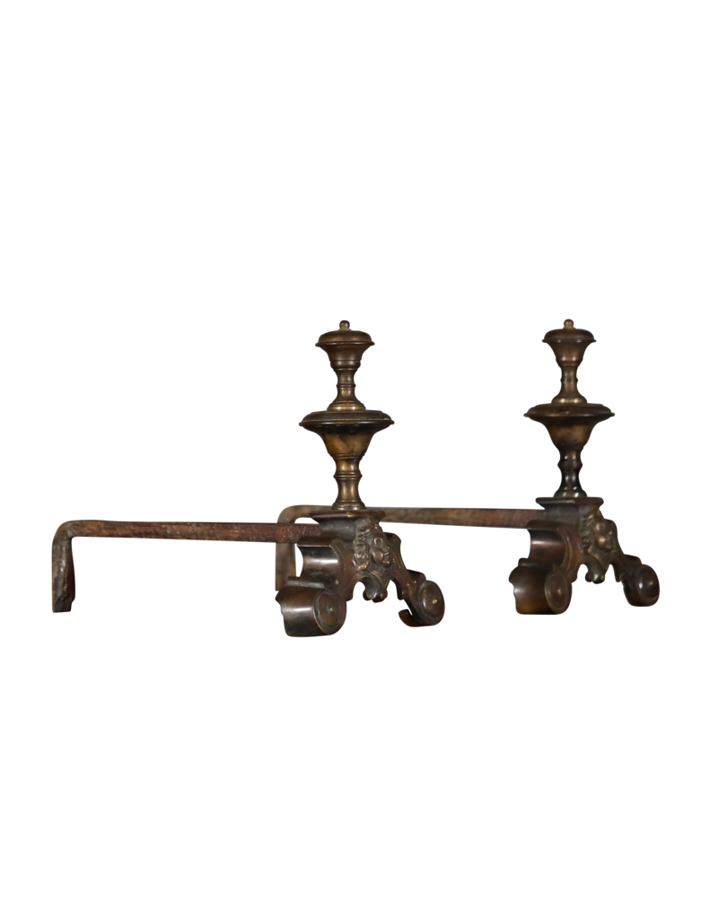 Renaiscance Period Andiron In Brass