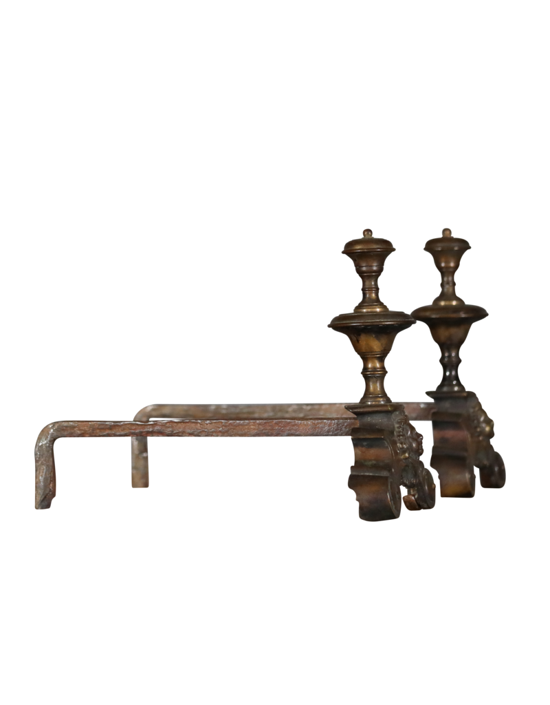 Renaiscance Period Andiron In Brass