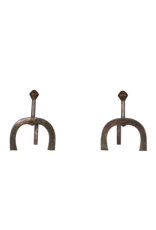 Antique Horseshoes Andiron