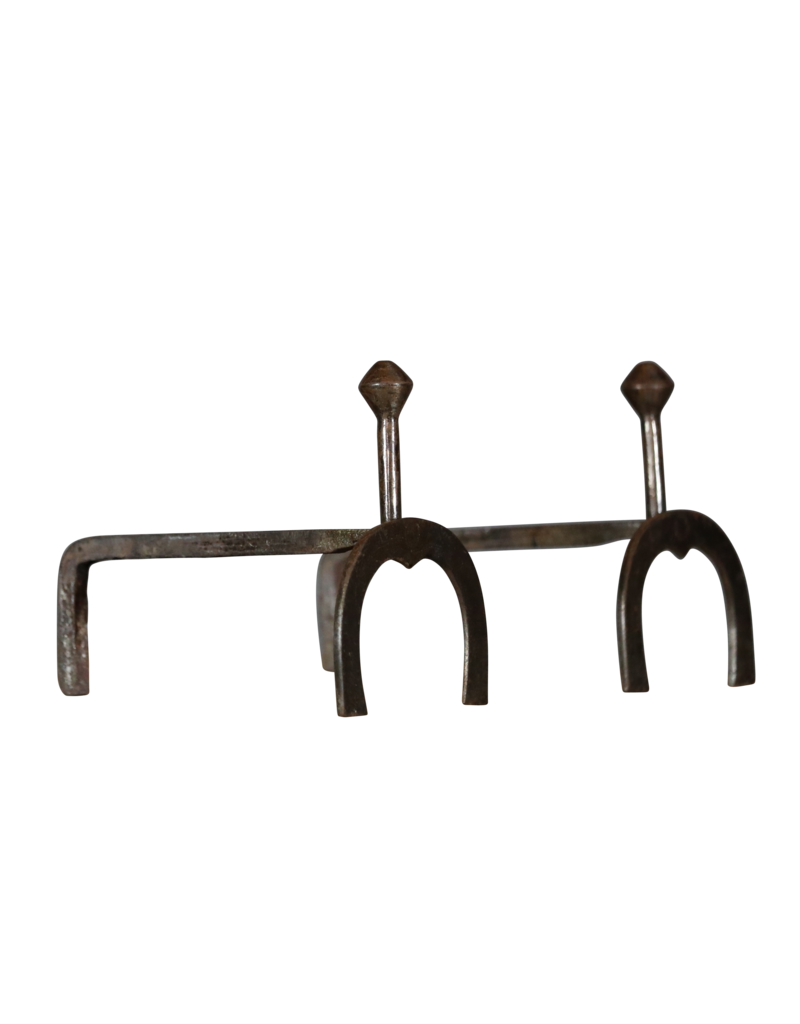 Antique Horseshoes Andiron