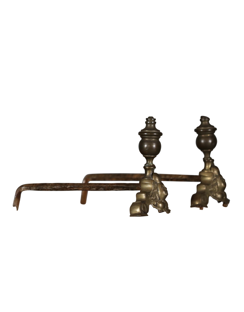 Authentieke Antieke Bronzen Vuurbokken