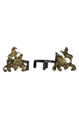 Chenêts Avec Des Chevaux