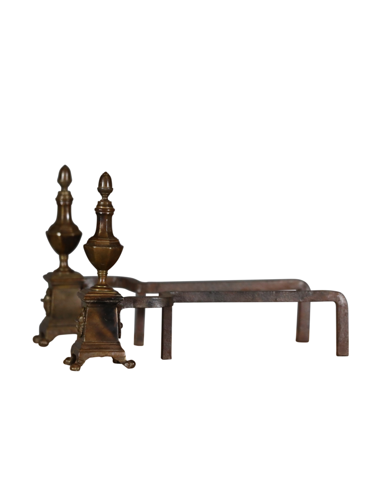 Chimenea Elegante Andiron En Latón