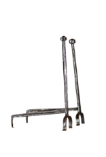 Maison Leon Van den Bogaert Massiver Feuerbock aus Schmiedeeisen