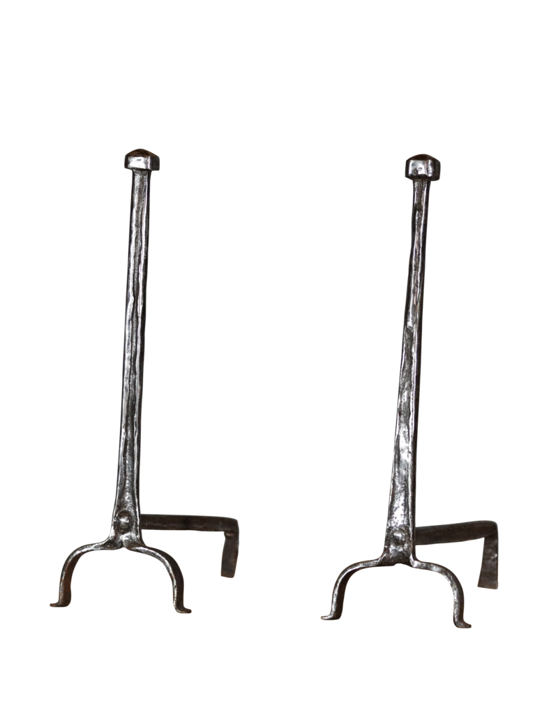 Maison Leon Van den Bogaert Massiver Feuerbock aus Schmiedeeisen