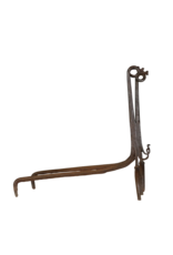 Maison Leon Van den Bogaert XIV Century Andiron In Wrought Iron