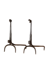 Maison Leon Van den Bogaert XIV Century Andiron In Wrought Iron