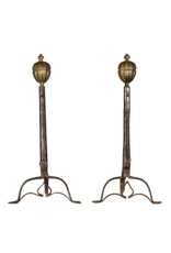 Maison Leon Van den Bogaert French Renaiscance Period Andiron