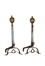 Maison Leon Van den Bogaert French Renaiscance Period Andiron