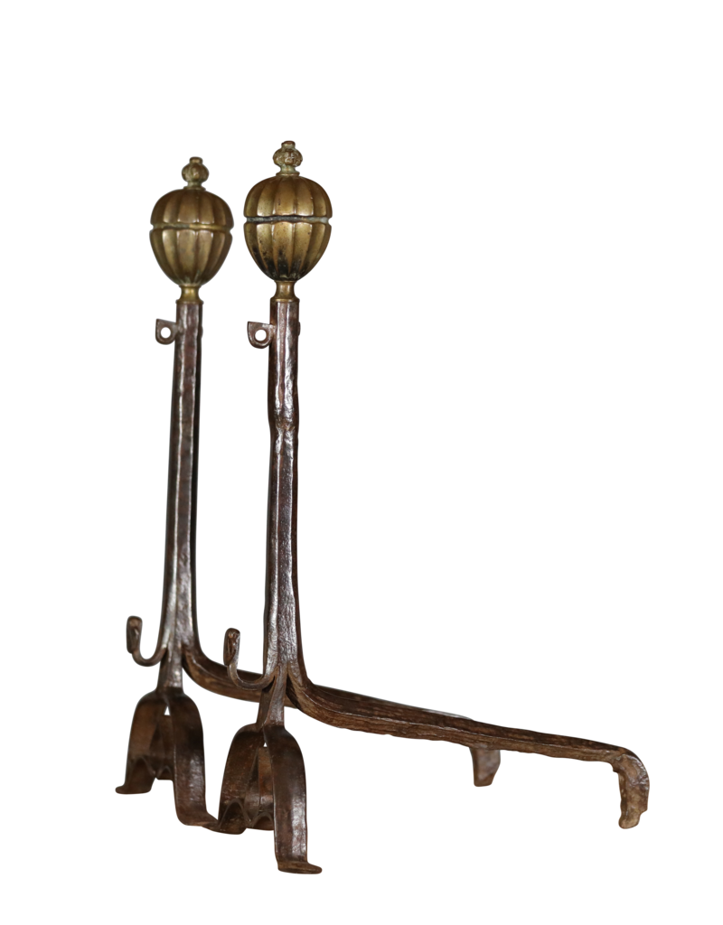 Maison Leon Van den Bogaert French Renaiscance Period Andiron