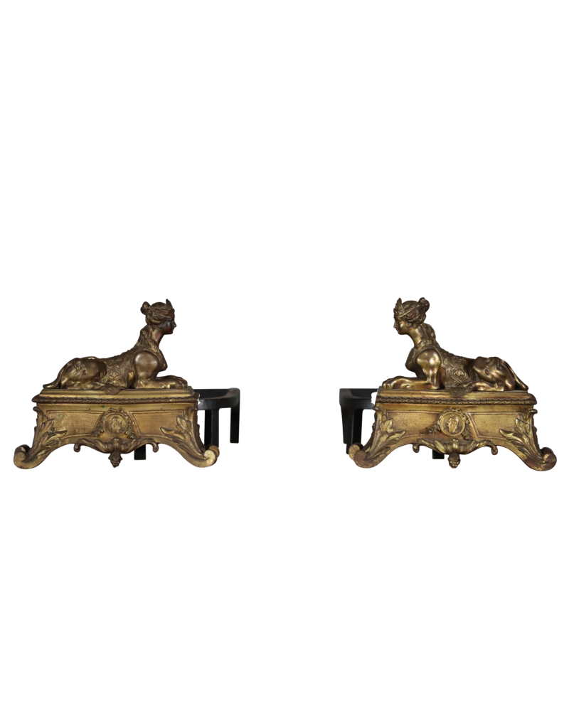 Maison Leon Van den Bogaert Französischer groß Innenraum Feuerbock