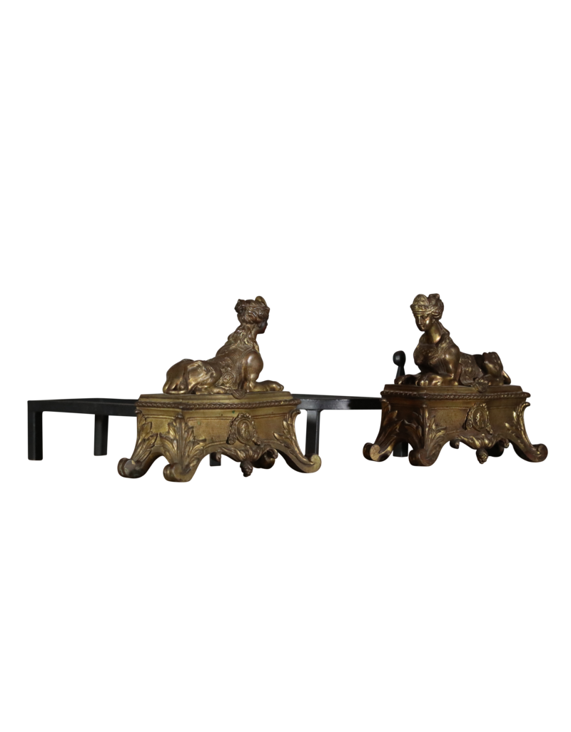 French Grand Interior Andiron