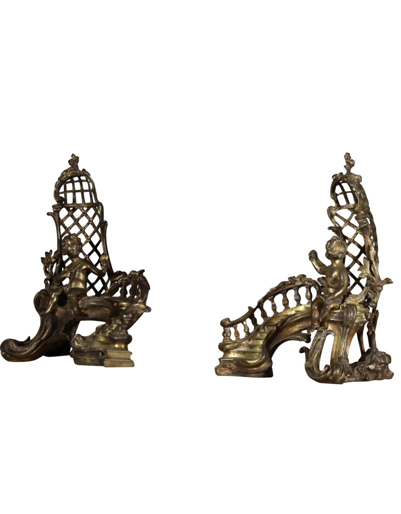 Cherubs Blowing In The Fireplace